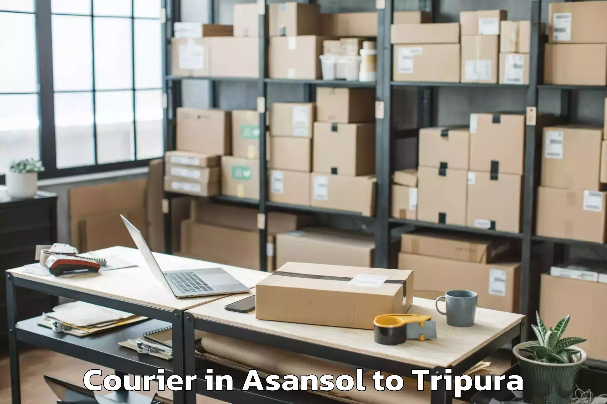 Affordable Asansol to Sabrum Courier